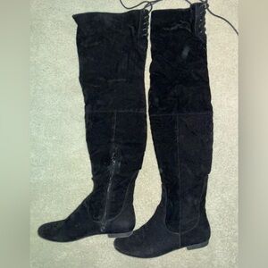 Black Over-the-Knee Women's Boots size 7